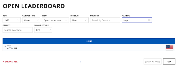 CrossFit Open Brings Back Custom Leaderboard