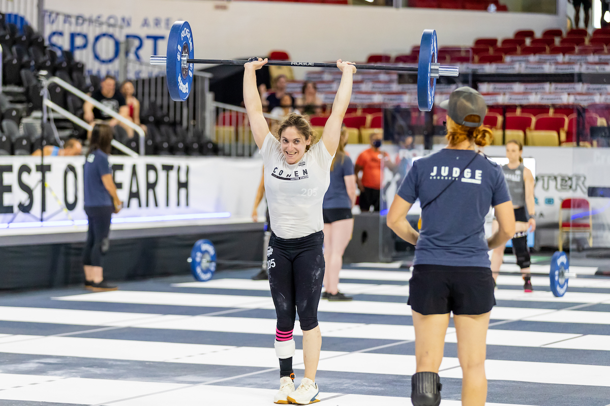 Valerie Cohen at the 2021 CrossFit Games