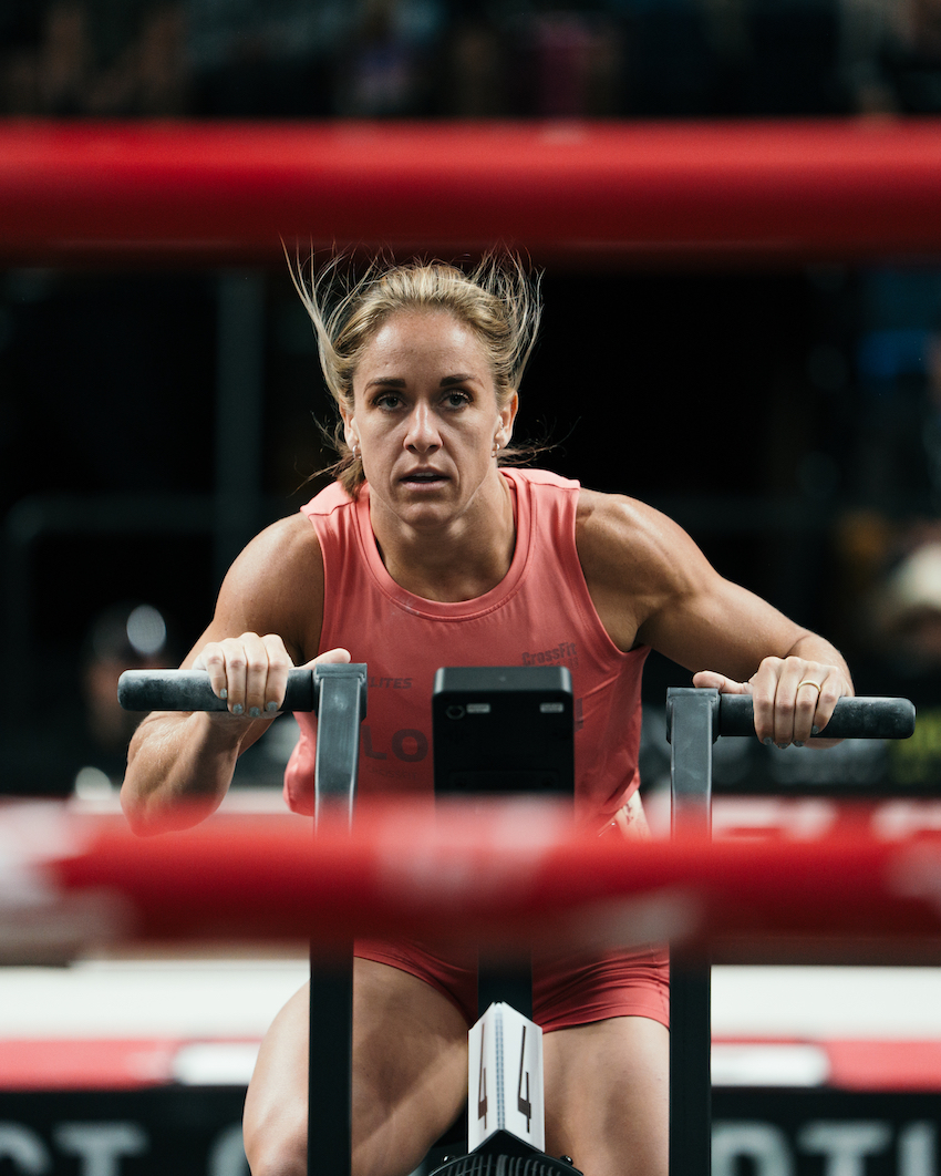 Arielle Loewen on the Assault Bike
