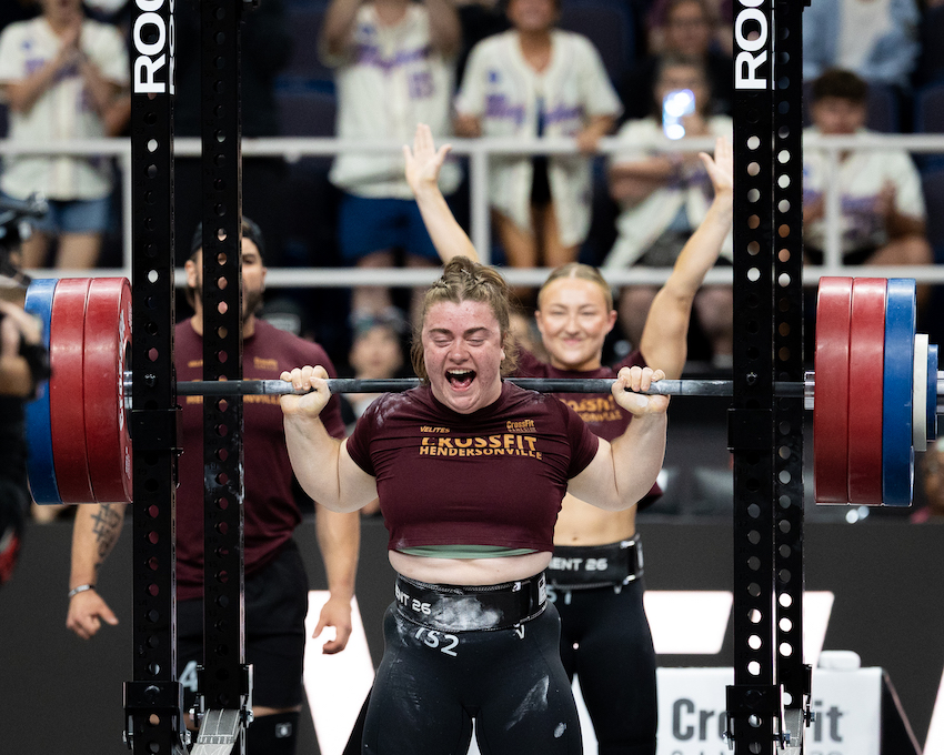 Woman at the top of a squat - CrossFit Undivided