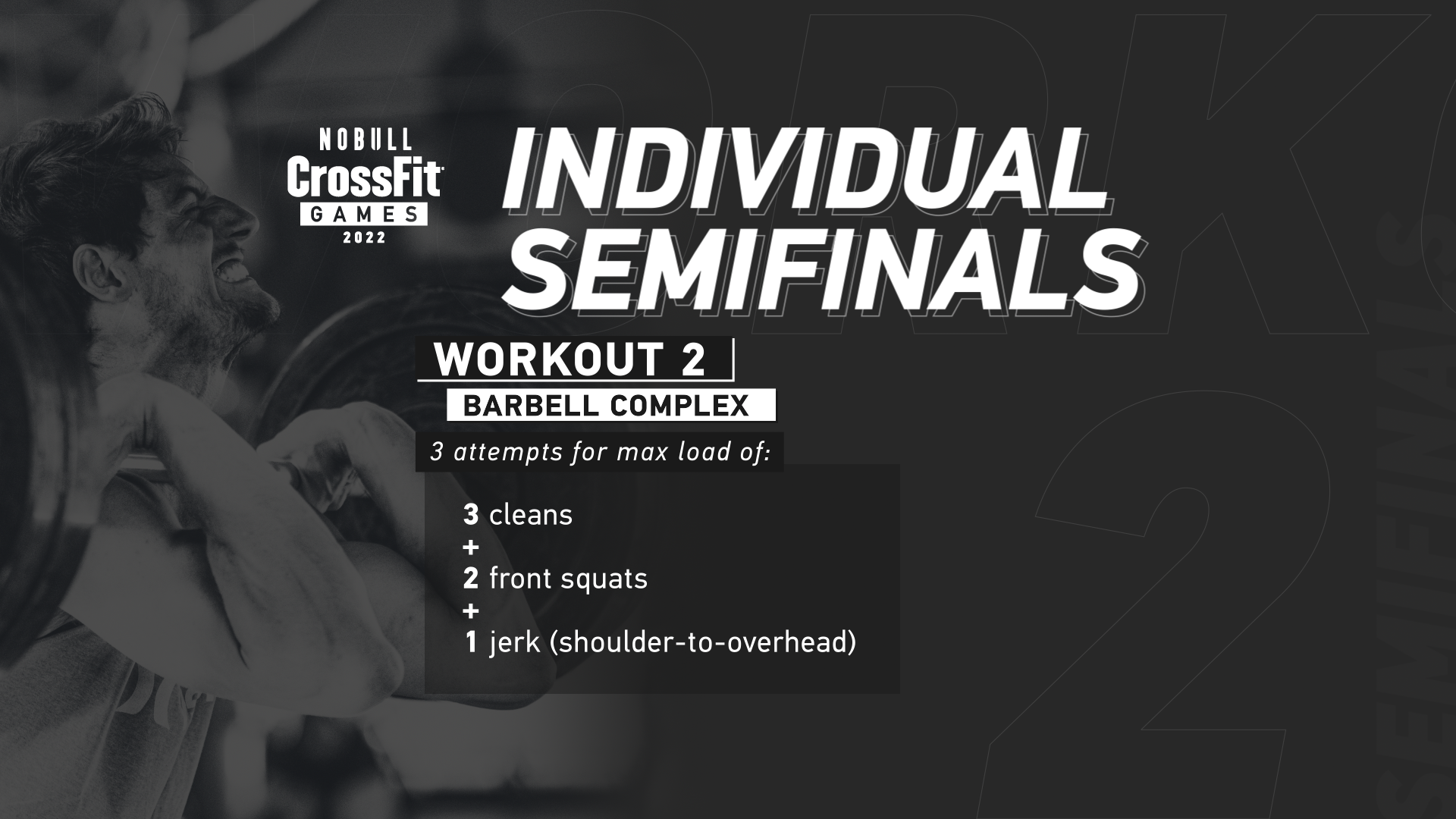 CrossFit Semifinal Individual Workout 2: Barbell Complex