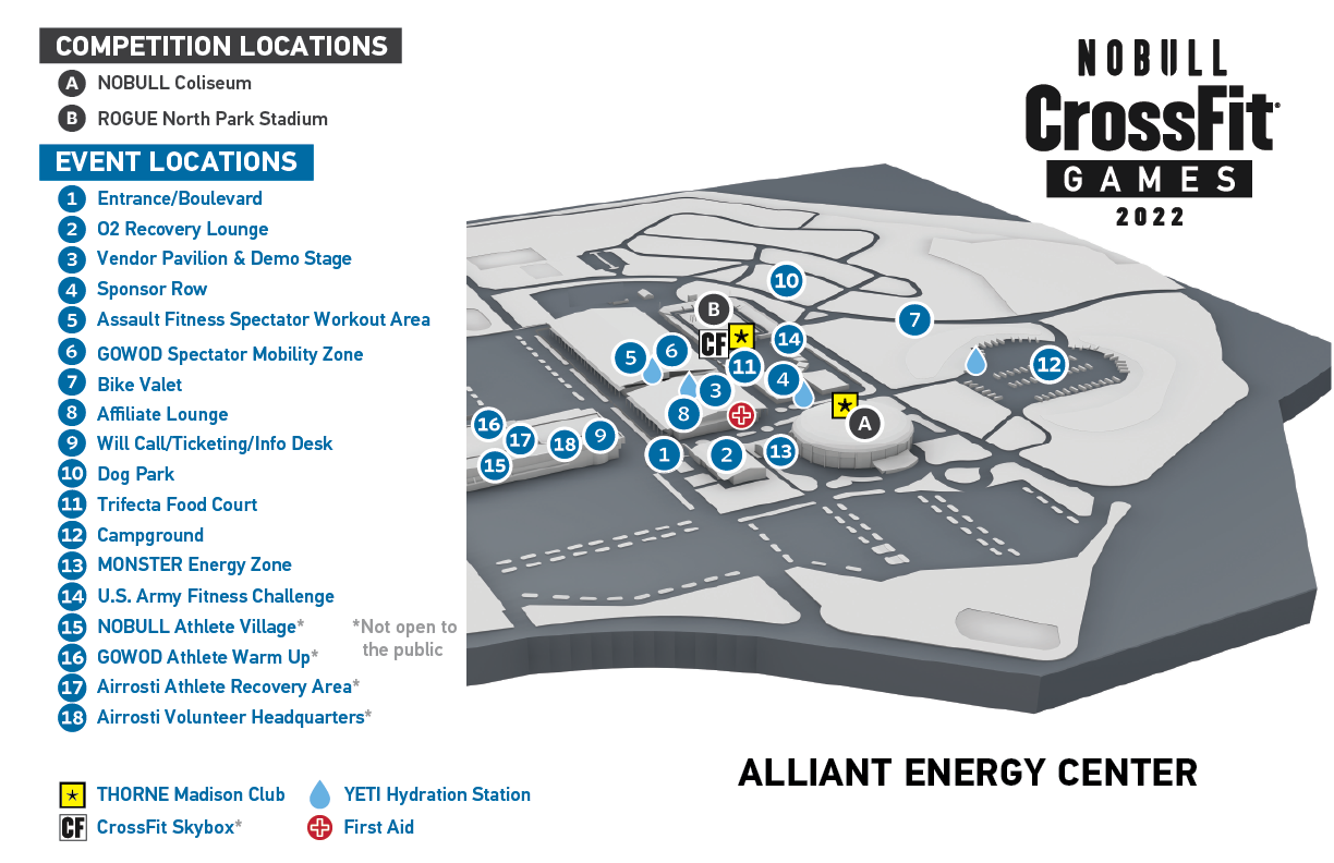 2022 CrossFit Games map