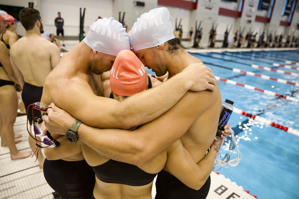 Swimmers in Rinse 'N' Repeat at the 2022 CrossFit Games