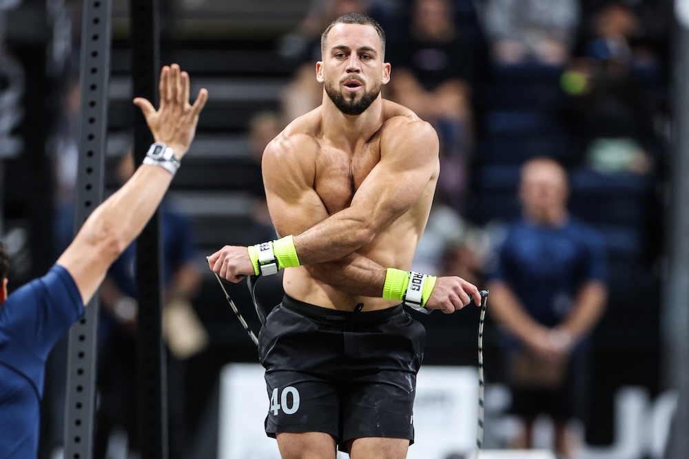 Ricky Garard doing a double-under crossover