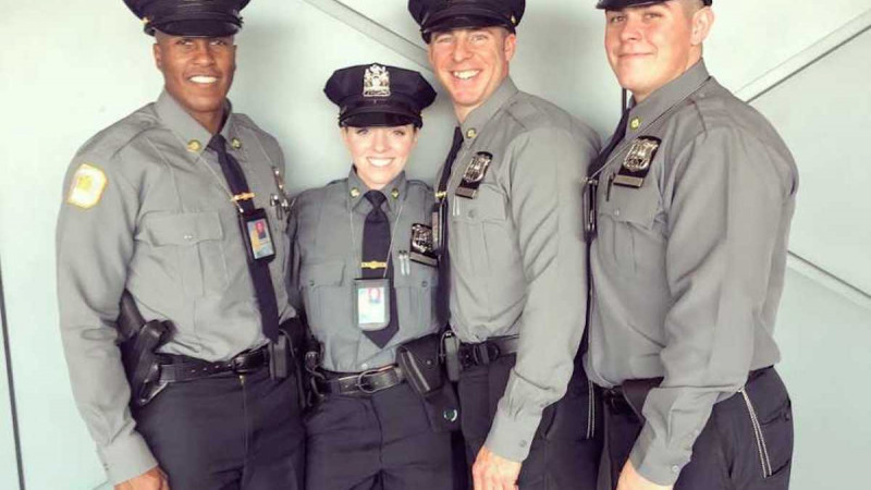 Christine Galgano in NYPD uniform