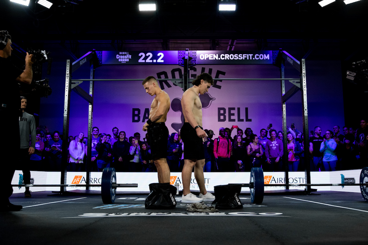 Saxon Panchik and Justin Medeiros at the 22.2 Open Announcement