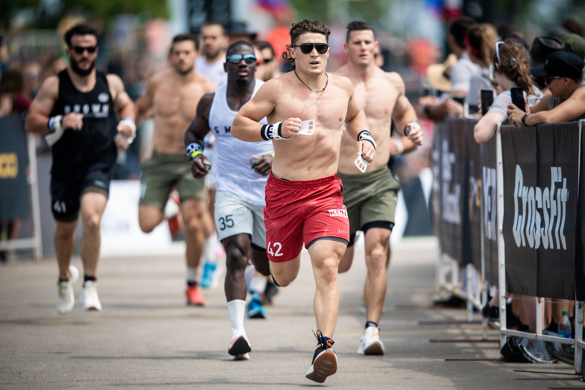 Justin Medeiros at the CrossFit Games