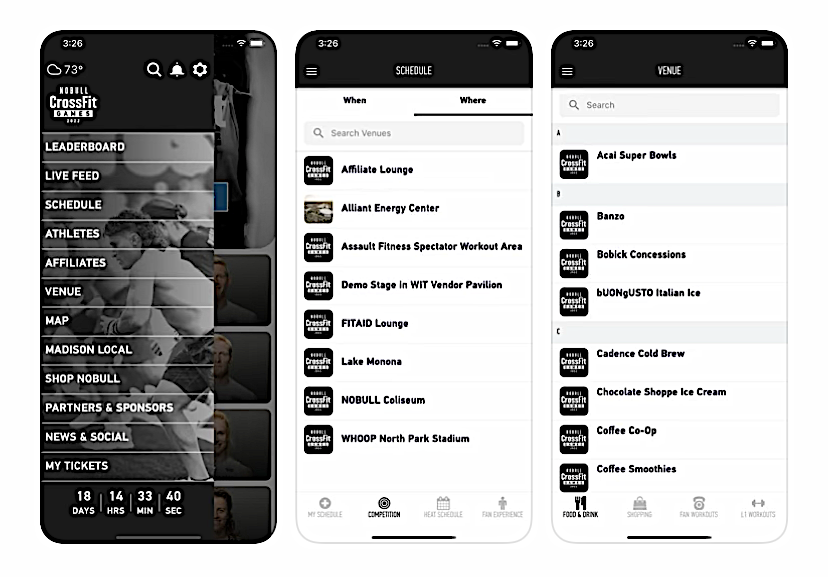 2022 CrossFit Games Event Guide App