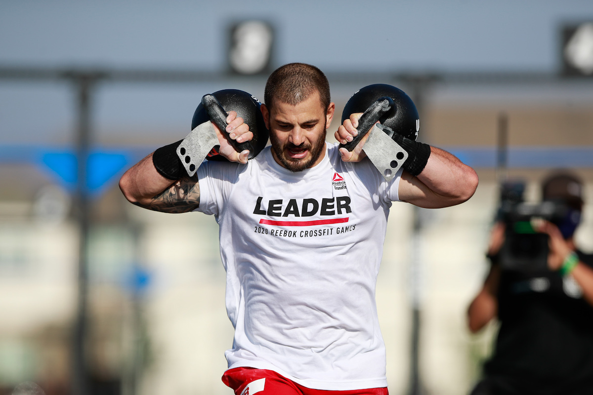 Mat Fraser during Toes-to-Bar/Lunge