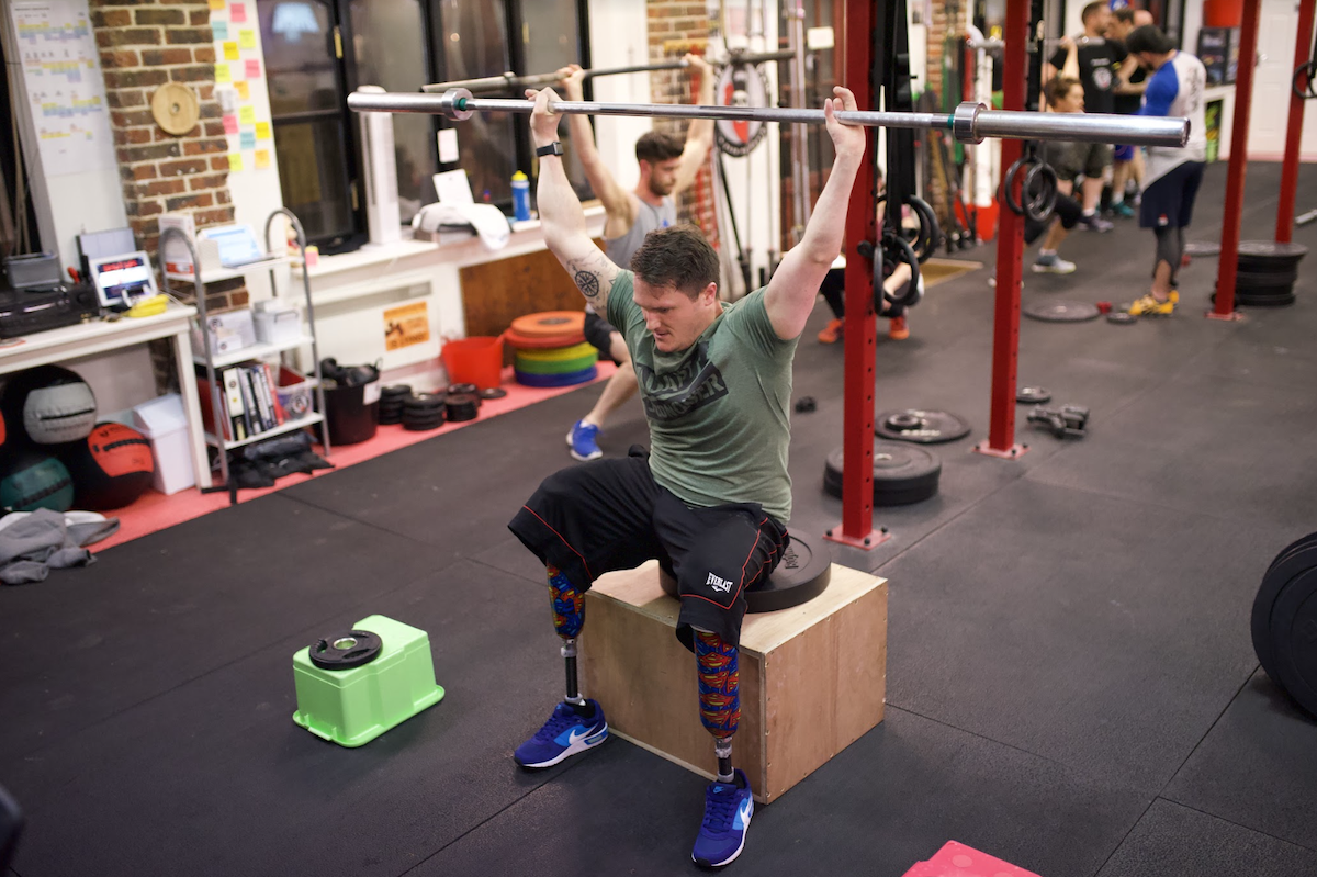 Adaptive athlete during 2021 NOBULL CrossFit Games