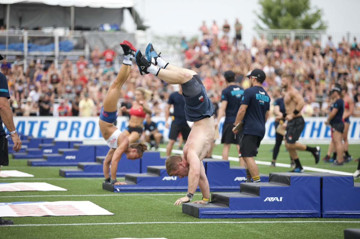 ​The handstand walk event at the 2018 Games (Photo by Tai Randall)