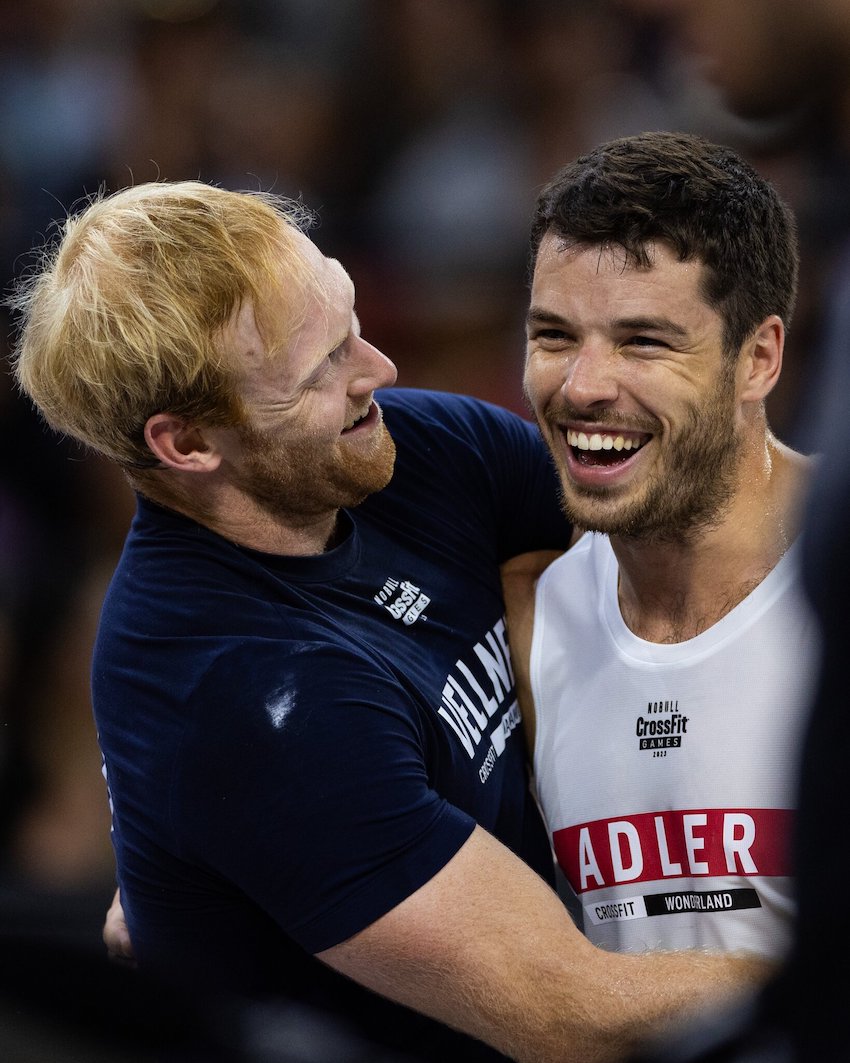 Patrick Vellner and Jeffrey Adler at the 2023 NOBULL CrossFit Games